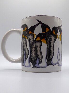 Vintage 1980s Penguin Coffee Mug Banana Appeal James Harter